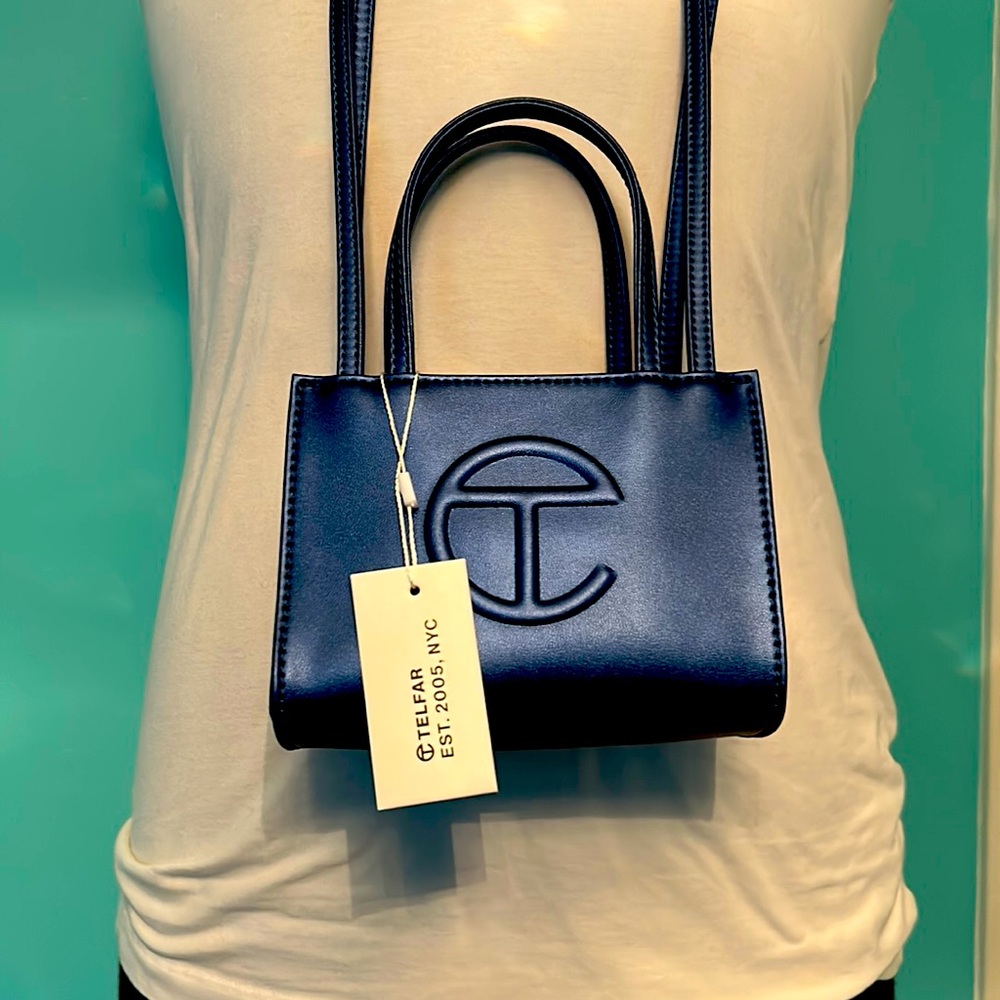 TELFAR SMALL SHOPPING BAG COBALT BLUE, NWT